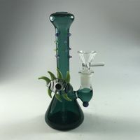 15cm Tall Thick Hunter Glass Bong 14. 4mm Joint with Cone Pie...