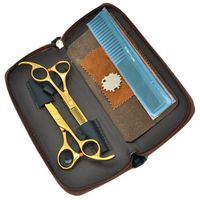 5,5 "Meisa Edelstahlschere Friseur Haarschneide Ausdünnung Schere Salon Haarschere Set Friseur-Schere Set JP440C, HA0028