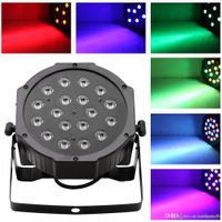 18 LED RGB PAR CAN DJ Stage DMX Belysning för Disco Party Wedding Uplighting E00179 Onet