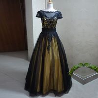 Ny design guld och svart två stycken quinceanera klänningar kort klänning avtagbar lång kjol två färger quinceanera klänningar vestidos 15 anos