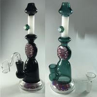 Two Colors Black Hunter Glass Bong with Cone Bowl Fashion Pa...