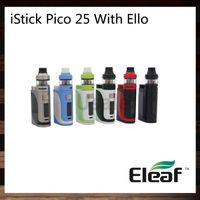 Elelo iStick Pico 25 (Ello 키트 포함) 85W TC Box Mod 2ml Ello Tank Top Fill System 예열 기능이있는 업그레이드 가능 펌웨어 100 % 원본
