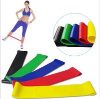 Kayıt Kalitesi seviyesi Kauçuk direnç bantları Yoga Pilates bandı crossfit vücut geliştirme egzersiz için Fitnes egzersiz elastik eğitim bandı set