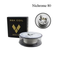 Vapor Tech Nichrome 80 Wire Heating Resistance Coil 30Feet Spool AWG 22 24 26 28 30 32 Gauge for RDA Atomizer DHL Free