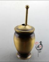 Antico vaso in bronzo antico in bronzo puro rame antico