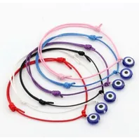 10 stücke Hamsa String Evil Eye Glück Rot Wachsschnur Einstellbar Armband Geschenk DIY