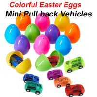 Novelty Games 6*4cm Colorful Easter Eggs Filled+ Plastic Mini...