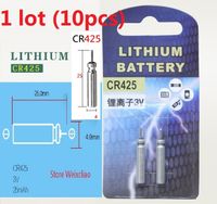 10 stks 1 Kavel CR425 3 V PIN Type Lithium Li Ion Batterij CR 425 3 Volt Li-Ion Batterijen Aas Vissen Lichtgevende Pijp Kaart Gratis verzending