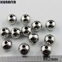 1. 5mm 2mm 2. 5mm 3. 5mm hole 8mm diameter smooth 316L stainles...