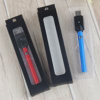 Super Slim eGO Push-Botton Vape Batterien 280 mah USB-Ladegerät 510 Gewinde O Pen Großhandel für Ecig Keramikkartuschen Wickless Glass