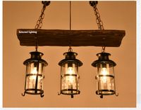 Современная подвеска лампа E27 110V 220V Люстра Освещение лодка Вуд подвесные светильники Светильник для освещения Кафе Бар