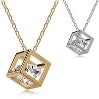 Best gift Crystal jewelry cube eight heart eight arrows zirc...