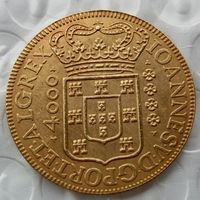 Brasile Rare 4000 Reis 1715 Copia monete Promozione prezzo di fabbrica a buon mercato Accessori casa moneta