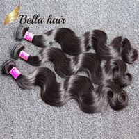 Bella Hair® 8A 8 ~ 30 pulgadas de pelo brasileño de cabello de alta calidad extensión de pelo humano color natural onda corporal