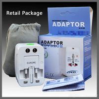 Universal International Travel World Wall Charger AC Power Adapter with AU US UK EU Plug All in One DC Power Socket Charger Adaptors
