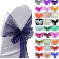 Tulle Chair Sashes for Weddings Party Prom Quinceanera Event 2017 Custom Colors 30*275cm Wedding Supplies Bow