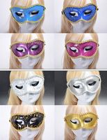 EMS 100 pezzi Misti Halloween Maschere per gli occhi Maschere per feste Maschera mascherata Maschera veneziana donna Signora Sexy KTV Disco Maschere per matrimoni f