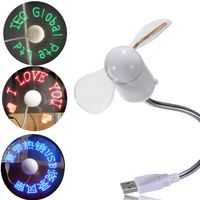 USB LED Message Fan Flexible Gooseneck Programmable For PC N...