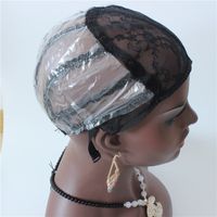 Top Quality S M L Cappellino per parrucca in pizzo per fare parrucche Cinghie regolabili sul retro per una vestibilità perfetta