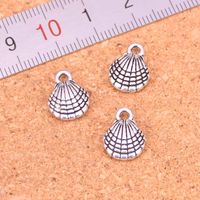 102pcs Antique Silver Plated shell Charms Pendants for Europ...