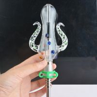 Versione 5.0 NC Set Octopus Design 14mm 19mm Kit NC con chiodo in titanio mini Tubi per acqua in vetro Bong