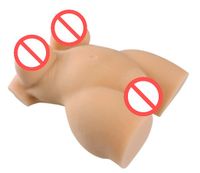 ML2 Vleeskleur 3D Half Body Silicon Torso Sex Love Dolls met anaal vainal speelgoed voor mannen