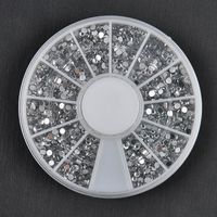 Groothandel-1700 stks 1.5mm 3D DIY Nail Rhinestones Glitter Diamond Gems Nagel Tips Nail Art Beauty Decoratie Wiel Na997