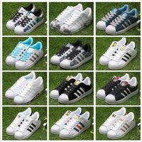 Adidas Originals Superstar Men\u0027s \u0026 Women\u0027s 2018 Foundation Casual Sneaker Shoes Classic GOLD black White FREE SHIPPING Eur 36-45