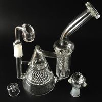 Hot Selling Hookahs Glass Pipes recycler and honeycomb perc ...