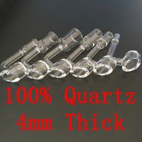 100% 4mm dicke club banger domeless quarznagel 10mm 14mm 18mm männlich weiblich 90 grad 100% echte Quarz Banger nails kostenloser versand
