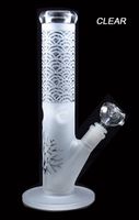 PS- 30 11. 5 Inches Sandblasted Glass water pipe bong without ...