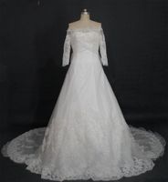 2016 New Wedding Dresses Strapless Neckline Appliques Beaded With Handmade Flowers Organza Chapel Train Dresses Real Images Bridal Gowns