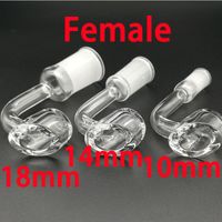 100% Authentic quartz 4mm thick club banger quartz nail 10mm 14mm 18mm male female free shipping for glass bong smoking pipes