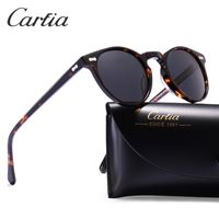 Поляризованные солнцезащитные очки Женщины Carfia 5288 Овальные дизайнерские солнцезащитные очки для мужчин UV 400 защита от ататной смолы.