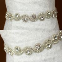 Bling Bling Crystals Bridal Belts 2017 Luxury Rhinestones We...