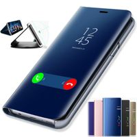 Clear View Smart Mirror Phone Case dla Samsung Galaxy S9 S8 S6 S6 Edge Plus dla Uwaga 8 5 Dla A3 A5 A7 A8 2017 2018 Case