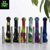 Silicone NC Pipe with 14. 5mm stainless steel tip Food Grade ...