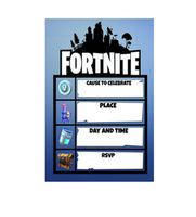 nova chegada frete gratis fortnite tema do partido do convite - convite de aniversario tema fortnite