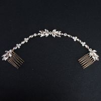 2018 Clásico boda pelo largo peines austriaco cristal accesorios de la joyería del pelo novia doblada mujeres horquillas para el cabello postizos JCH068