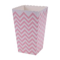 12 stks Wave Pattern Folding Candy Popcorn Boxes voor Kinderen Verjaardagsfeestje Bruiloft Decoratie Geschenkdozen Tassen E5M1