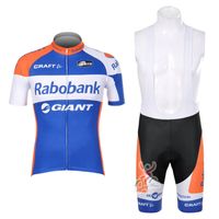 RABOBANK team Cycling Short Sleeves jersey bib shorts sets n...
