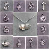 Configuración de collar de perlas MLJY Configuración de colgante de astilla 14 estilos Configuración de joyería de collar de perlas de bricolaje con cadena Regalo de bodas de Navidad