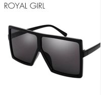 Royal Girl Extraso Square Gafas de sol Plaza Mujer Plana Moda Venta al Por Mayor Moda Masculino Masculino Gafas Eyewear SS275