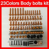 Fairing bolts full screw kit For KAWASAKI ZX7R 00 01 03 ZX-7R ZX750 ZX 7R 2000 2001 2002 2003 Body Nuts screws nut bolt kit 25Colors