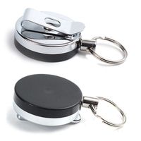 Wholesale- Stainless Steel Retractable Key Chain Recoil Ring...