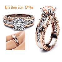 Best selling explosions ladies ring alloy rose gold color ri...