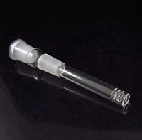 tige de descente de verre pour bong pipe à eau avec diffuseur de coupe à fente différente taille et longueur de joint