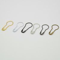 1000pcs 20mm Pear Shaped copper metal safety pins brass safe...