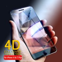 4D Full Cover Tempered Glass For iPhone 6 glass 6s 7 Plus Sc...