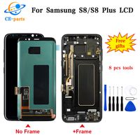 For Samsung galaxy S8 LCD Display Touch Screen Digitizer Assembly For Samsung S8 Plus with Frame G950F G950U G950W8 G955F G955W